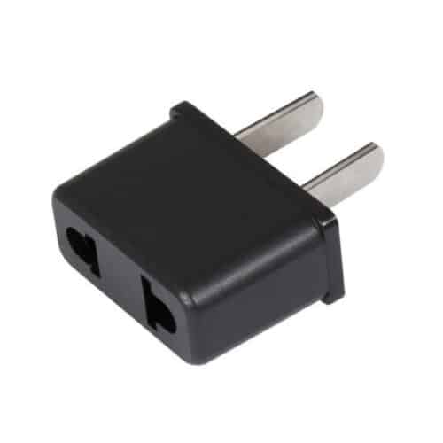 Adaptador De Pared Tipo Europeo Negro