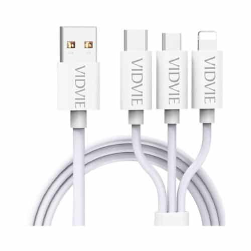 Cable Multi Puerto 3 En 1 Vidvie 66W Cb4004